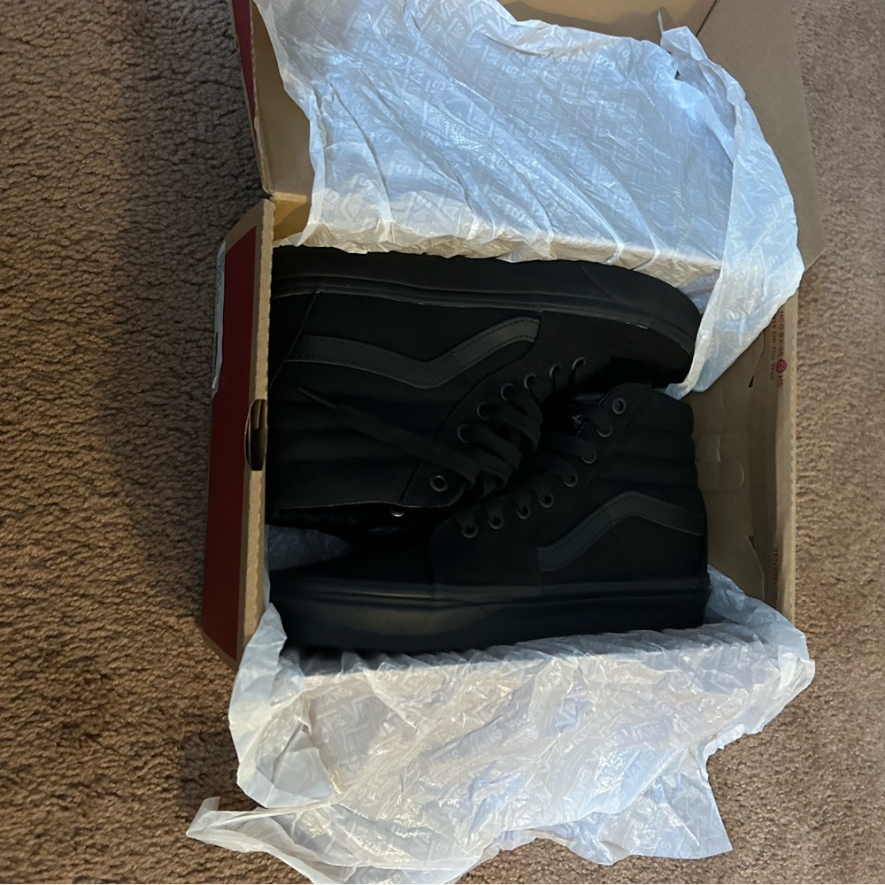 Vans Men's All-Black High-Top Sneakers